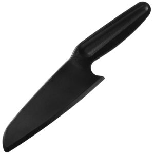 professional nylon knife for nonstick pans #1169, kitchen plastic knife safe for kids, straight edge knife heat-resistant, nonstick knife best for brownies, cakes, bread and bars | 5" blade black