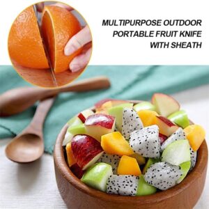 Lmoy Multipurpose Outdoor Portable Fruit Knife With Sheath - Mini Stick Knife, Cuchillo Multiusos para Fruta Portátil para Exteriores Con Funda, Multiusos Portátil Cuchillo para Fruta Con Funda