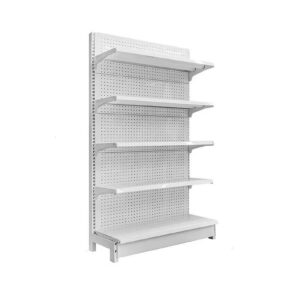 yuzdnm retail gondola shelving wall display rack - supermarket shelves, convenience combination shelves，for retail convenience grocery office supply or liquor stores(white,90 * 43 * 135cm)