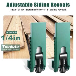 2 Pack Siding Installation Tools,Compatible with 5/16- Inch Fiber Cement Siding,Siding Tools Lap Siding Gauge with Adjustable Reveals, Siding Tools with Polycarbonate Body