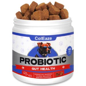 probiotics for dogs 150 count soft chews advanced dog probiotics with prebiotics 6 digestive enzymes promotes gut health lamb flavor