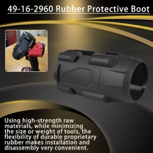 Upgraded 49-16-2960 M18 Fuel Mid-Torque Impact Rubber Protective Boot for Milwaukee M18 3/8in Mid-Torque Impact Wrench Replace 2960-20 2962-20 2962P-20 2-Year Warranty