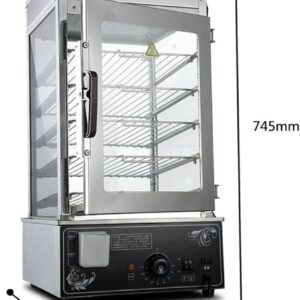 Stainless Steel Bun Steamer,Electric Hot Food Warmer Display Case,Restaurant Bun Warmer,Commercial Bun Steamer (110V)