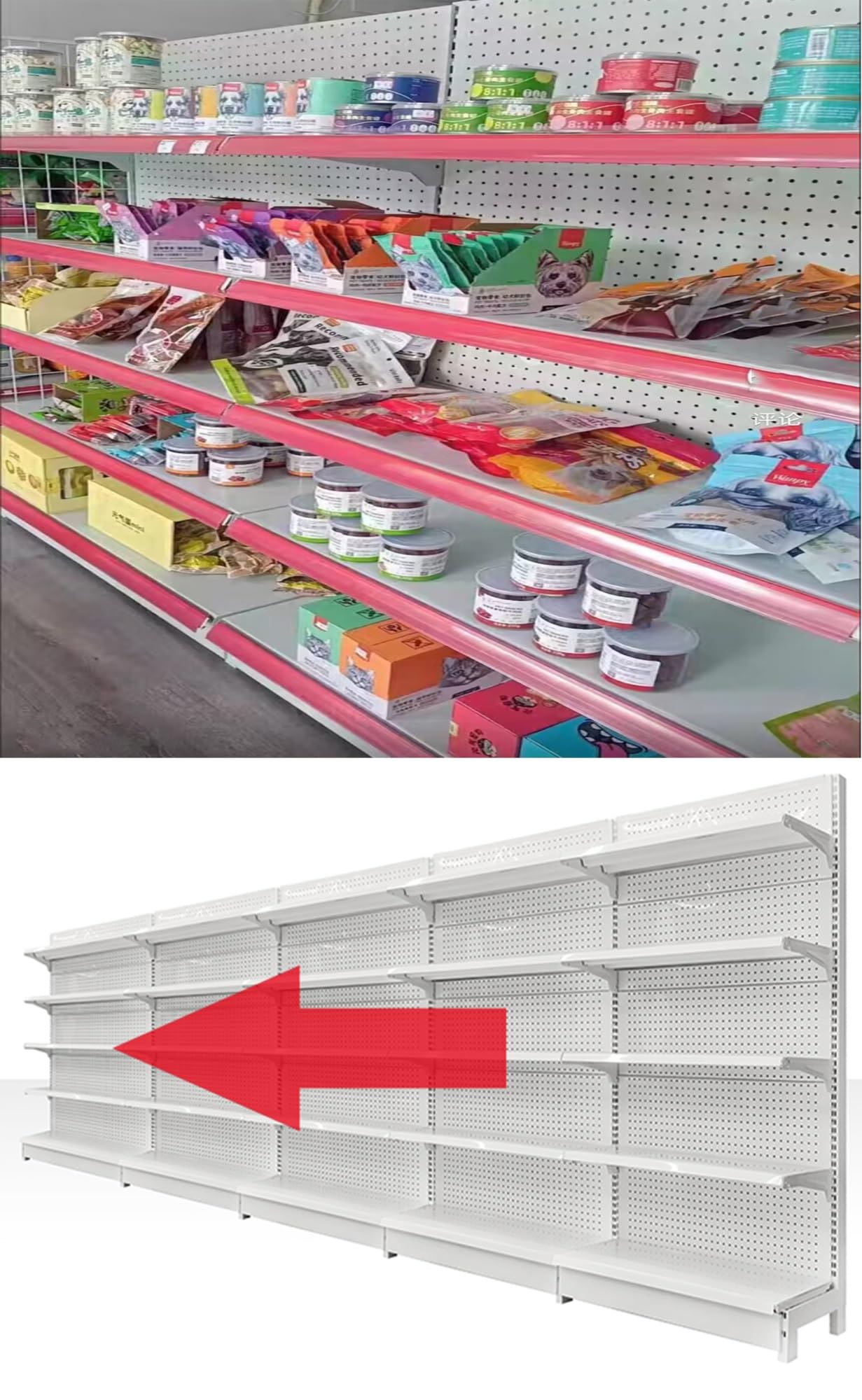 YUZDNM Retail Gondola Shelving Wall Display Rack - Supermarket Shelves, Convenience Combination Shelves，for Retail Convenience Grocery Office Supply Or Liquor Stores(White,90 * 43 * 135cm)