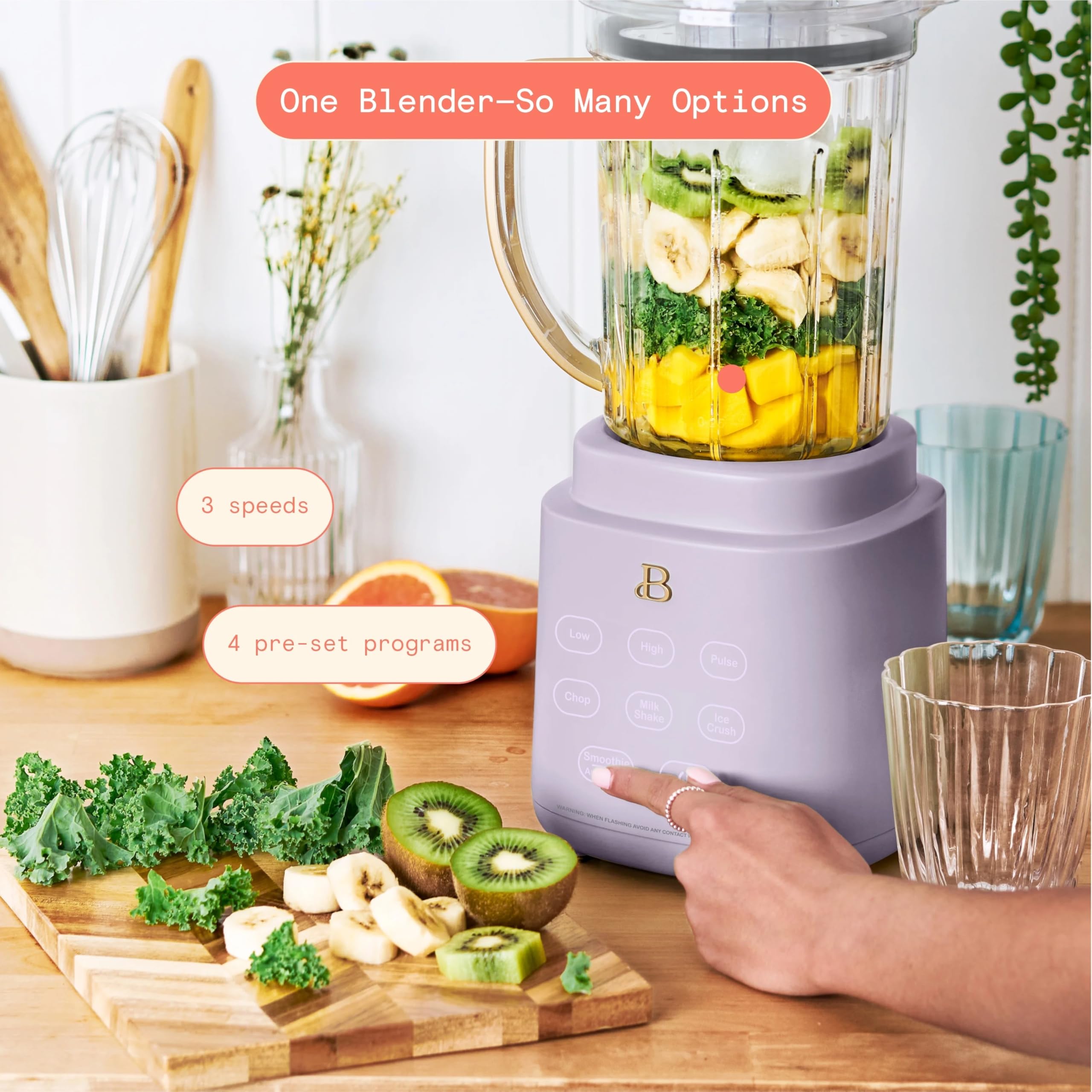 The New Beautiful PowerExact Blender System, Lavender by Drew Barrymore