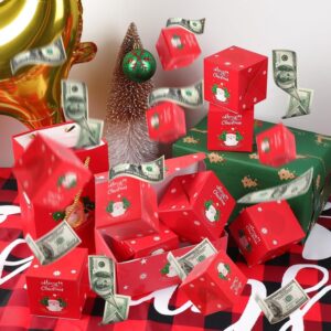 iYanoc Surprise Gift Box Explosion，Surprise Box Gift Box For Money，Funoio Gift Boxes, Funoio Surprise Gift Box Christmas, Pop Up Money Box For Cash Gift, Surprise Gift Box Set (12 Bounces)(Red)