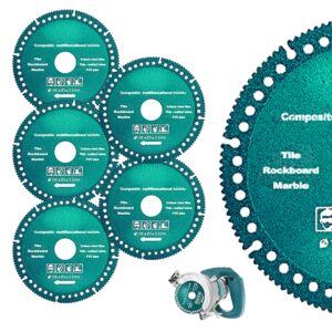 5pack 4 inch indestructible disc for grinder, cutting discs for angle grinder, for metal smooth cutting, ceramic tile chamfering grinding and multifunctional cutting saw blade for various materials