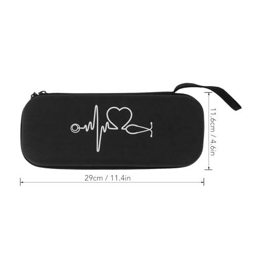 Hard Stethoscope Case Large Stethoscope Carrying Case Shockproof EVA Stethoscope Storage Bag for Nurse Accessories