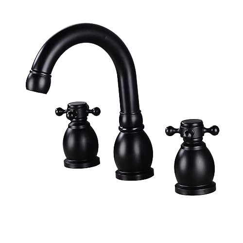 Basin Faucet Bathtub Mixer Bathroom Sink Faucet Wall Mounted Brass Matte Black Single Handle Cold and Hot Water