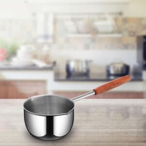 DimyFew Hot Oil Pan Melting Pot Hot Chocolate Nonstick Breakfast Pot Mini Saucepan Milk Pan for Travel Camping Kitchen Stovetop Home, 500ml