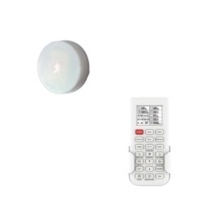 microwave motion sensor and remote control for hylele led light fixtures with 3 adjustable wattages