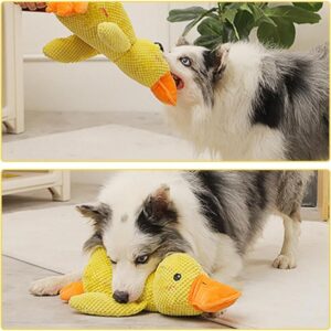 Dog Emotional Support Duck, Mellow Dog Calming Duck, Calming Duck Dog Toy, The Mellow Dog Calming Duck Dog Toy, Dog Duck Toy with Quacking Sound (XL)