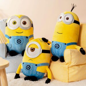 MINISO 8" Minions Stuffed Animals Plush Toys (Bob), Cute Sleeping Bedding Stuffed Animals Kawaii Plushies Pillow for Kids Toddler Toys Boys Girls