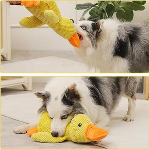 kunishi Calming Duck, Calming Duck Dog Toy Bright Yellow, Calming Duck for Dogs, Emotional Support Duck, The Mellow Dog Calming Duck, Quack-Quack Duck Dog Toy for Puppy Dogs (Yellow, Small)