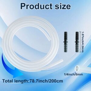 Drain Hose Extension for Nugget & Opal Ice-Maker 1/4'' ID Ice Maker Water Line Hose Repalcement Tube Silicone