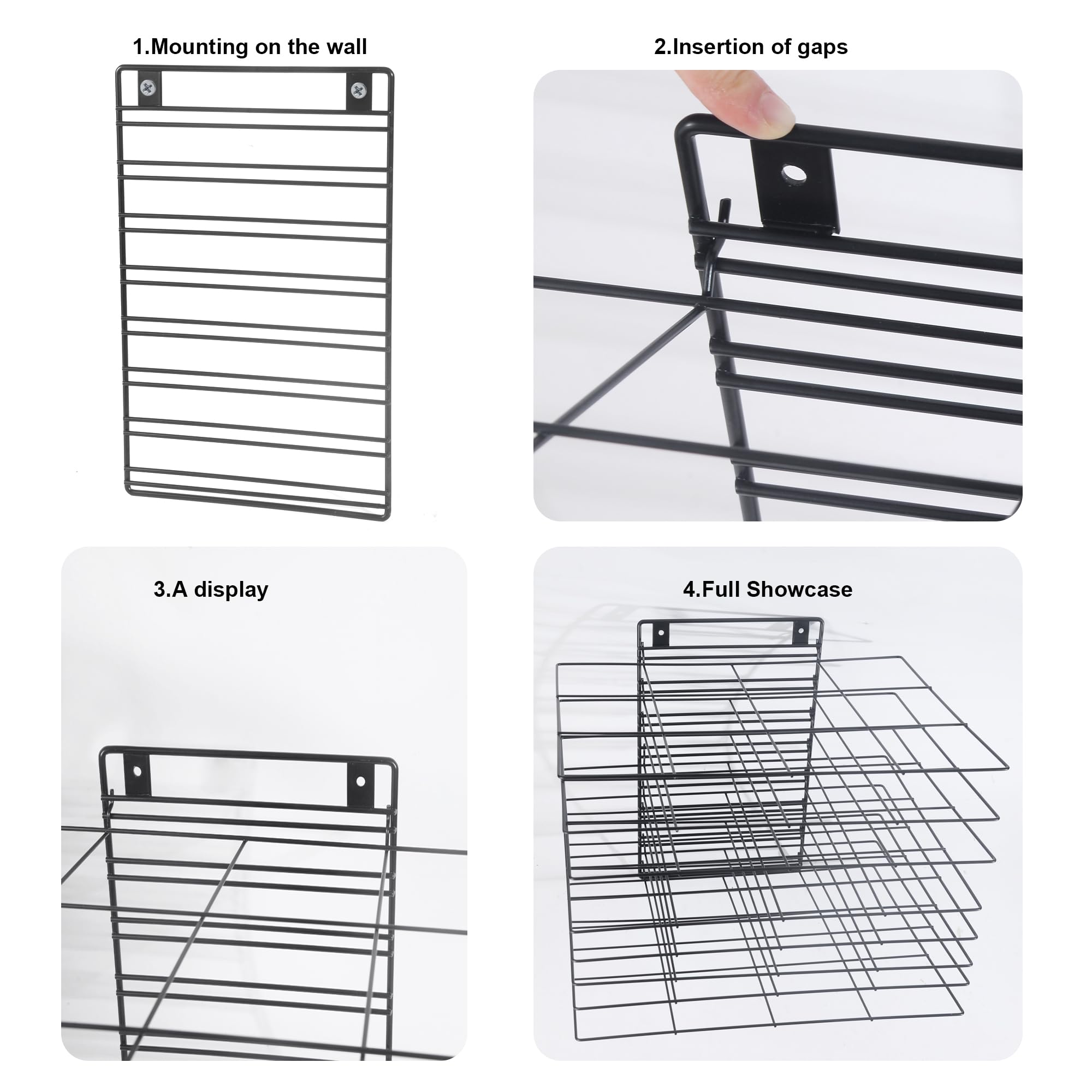 LIAQICHA Premium Iron Art Drying Rack with 8 Removable Shelves for Classroom - 16.1 x 11.9 x 13.8 Inches - Art Storage Organizer and Painting Drying Shelf