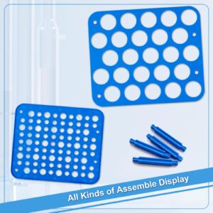 CryoKing 5PCS 25-Well Centrifuge Tube Rack for 50ml Vials, Plastic, Detachable Stand,Blue, Individual Package