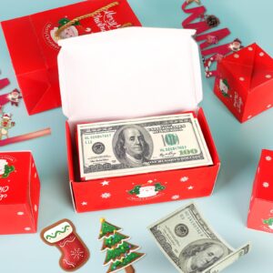 Surprise Gift Box Explosion Money Box, Surprise Gift Box Explosion, Birthday Explosion Box, Surprise Money Box, 12 Bounces Folding Bouncing Surprise Explosion Gift Box for Christmas (red)