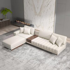 homary sectional sofa 126" l-shaped oversized couch white modular sectional sofa living room couch with storage side table and ottoman