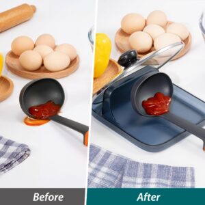 Li&Zhao Kitchen Utensil Rest, Stylish Spoon Rest with Lid Holder for Stove Top, Spoon Rest for Kitchen Counter with Nonslip Pads, Kitchen Gadgets & Kitchen Utensils Holder