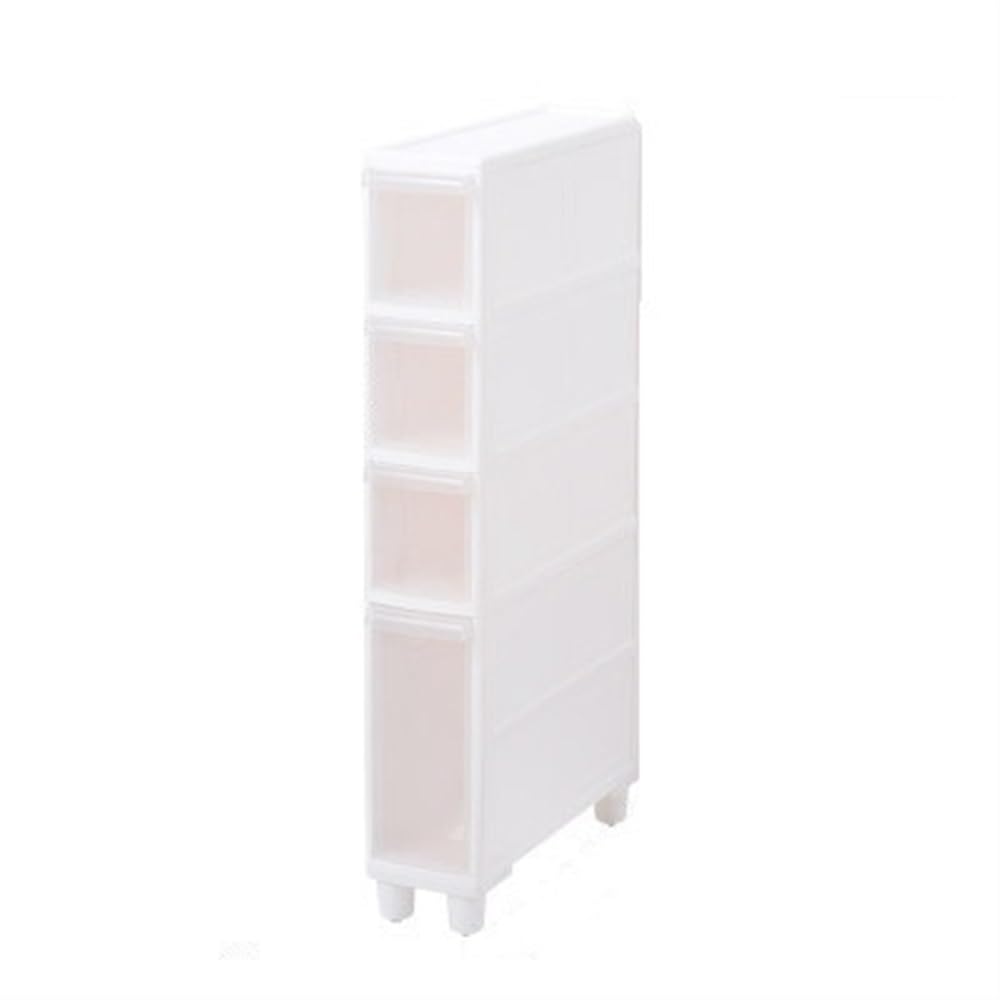 Narrow Storage Drawers, Slim Storage Cart with Drawers, Narrow Bathroom Storage Cabinet, Slim Rolling Storage Cart for Bedroom, Living Room and Bathroom(5.5x17.7x33.2in)