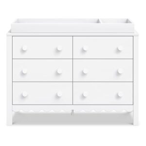 daVinci Sammy Scallop 6-Drawer Dresser in White