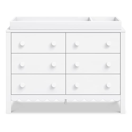 daVinci Sammy Scallop 6-Drawer Dresser in White