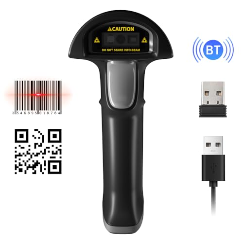 Barcode Scanner, W2 L Bar Code Scanners 30w Global Exposure High Speed Scanning Automatic Sensing Continuous Scanning OLED Display Screen Long Communication Distance ﻿ (1)