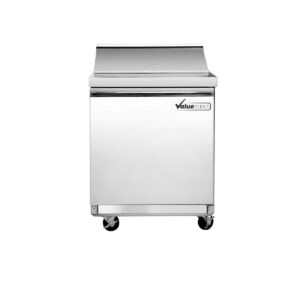 value series commercial refrigerator with sandwich/salad prep table, one door, 29" w, 8 pan capacity (69k-939)