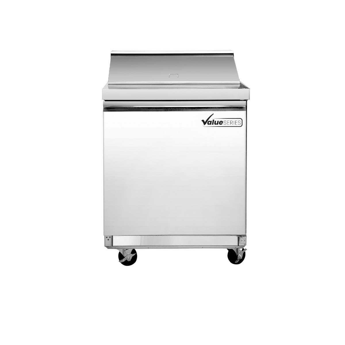 Value Series Commercial Refrigerator with Sandwich/Salad Prep Table, One Door, 29" W, 8 Pan Capacity (69K-939)