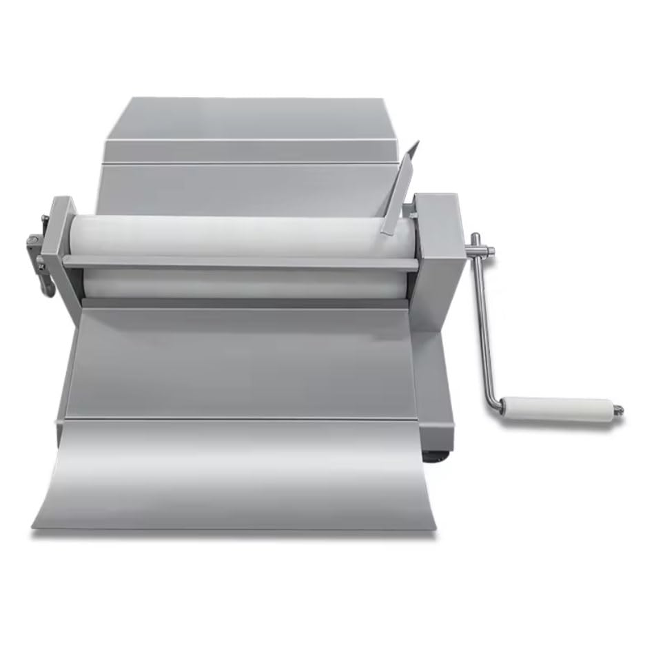 HayWHNKN Manual Dough Sheeter 16.5'' Dough Roller Sheeter Fondant Sheeter Stainless Steel Dough Press Machine Pastry Machine Pasta Maker for Fondant, Croissants, Icing, Pizza and Puff Pastry