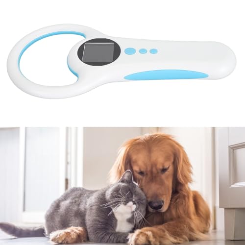 Pet Microchip Scanner, Bluetooth 2.4G Wired USB 3 Mode, Portable Animal Microchip Tag Reader with 1.44 Inch LCD Screen, 134.2KHz 125KHz EMID FDX B Chip ID Tag Scanner