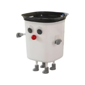 junnoti funny large eye trash bin with feet garbage bin office rubbish bin bathroom garbage waste bucket kitchen dustbin