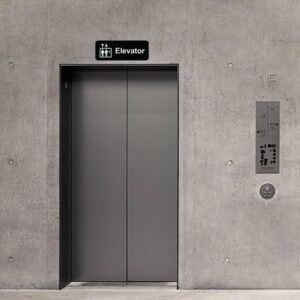 jayudmzi Emergency Exit Only Black Background with White Font Business Retail Outdoor & Indoor Metal Wall Sign - 3"X 8"