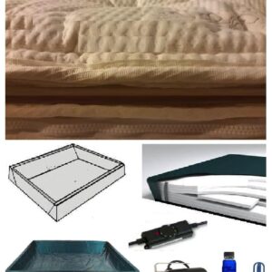 King Size Softside Waterbed Mattress with Luxurious Pillow Top, Heater & Drain Pump