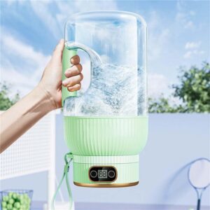 Multifunctional Portable Juicer Cup with Digital Display, Portable Smoothie Blender on the Go, Portable Blender Usb Rechargeable, Portable Juicer Blender With Direct Drinking Lid (White)