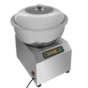 commercial dough mixer 1100w electric dough mixing machine stainless steel dough kneading machine for restaurants bakeries home kitchens,1-30mins timing, 17.6lbs capacity, 13.8x10.8x9.6in