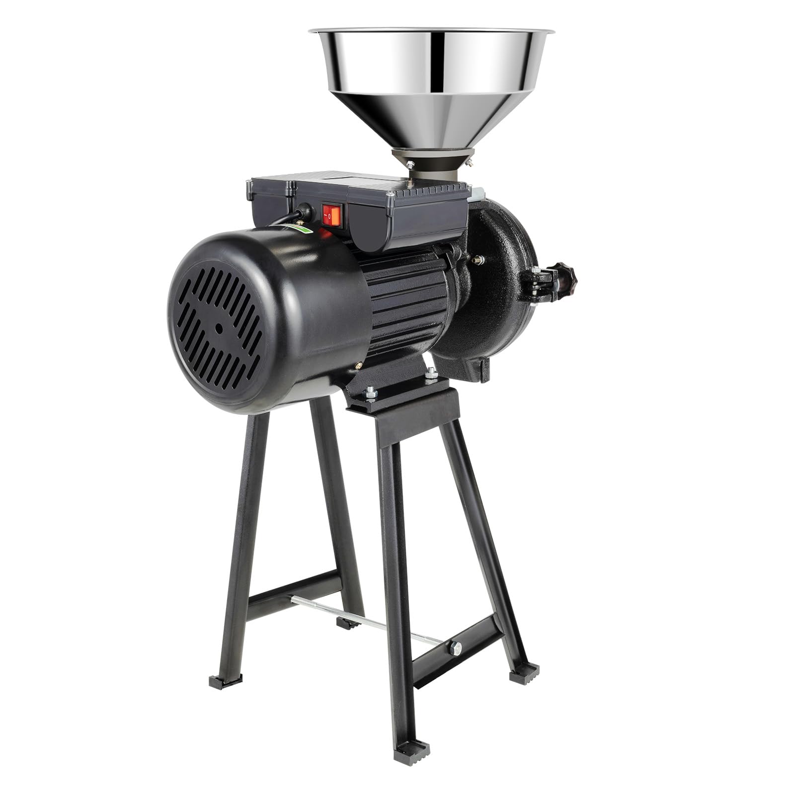 3000W Grain Mill Grinder Dry Wet Grinder, Corn Mill Coffee Heavy Duty 110V Commercial Grain Wheat Grinder Feed Grinder Machine