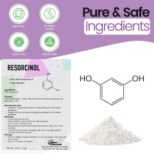 Talsen Chemicals Pure Resorcinol Cosmetic Grade - 1 Oz / 28 g - Organic Resorcinol Powder - Chemical Ingredients In DIY Cosmetics, Personal Care and Beauty Formulations for Skin Care