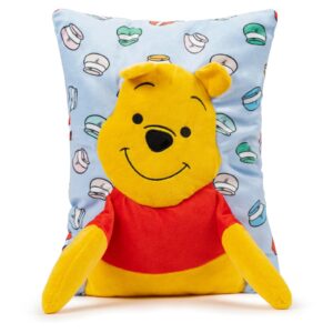 disney winnie the pooh 3d snuggle pillow - super soft yellow plush pillow - measures 15 inches