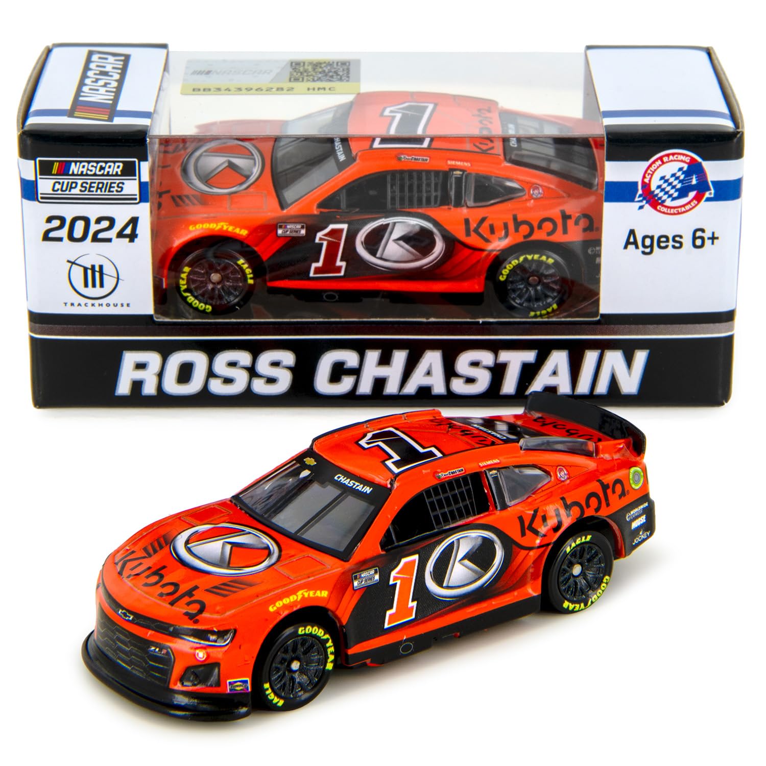 Lionel Racing Ross Chastain 2024 Kubota Diecast Car 1:64 Scale