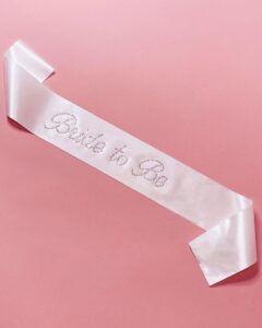 shimmer anna shine bride to be rhinestone sash, bachelorette party, bridal shower, wedding decor