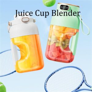 Yulyoie Multifunctional Portable Juicer Cup with Digital Display, 2024 New Yulyoie Portable Smoothie Blender on the Go, Portable Blender USB Rechargeable (Green-Single cup Single lid)