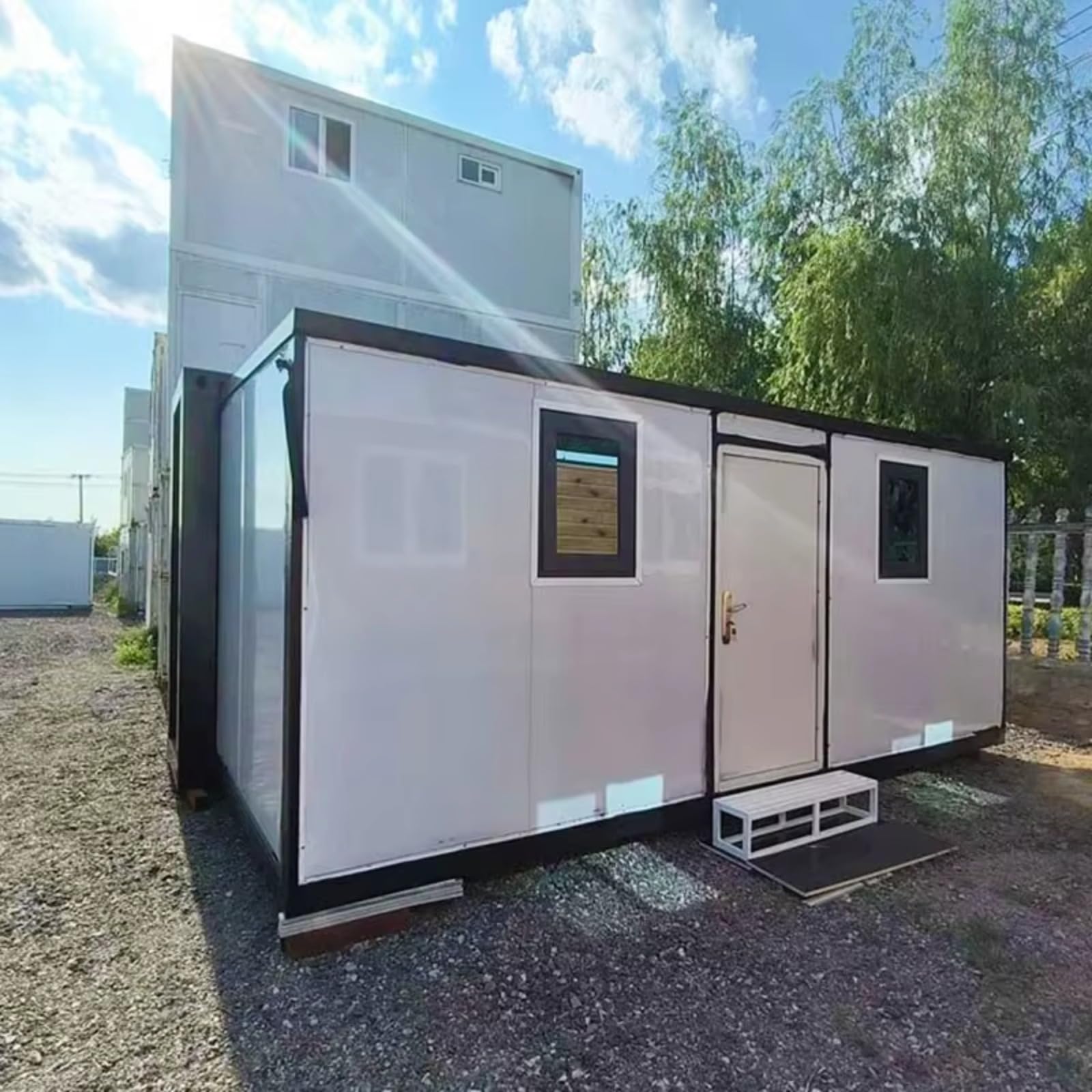 Folding Modular Container House Double Room 3 Modern Container House Bed 2 Room 40Ft Prefab Container Cold Room 20Ft