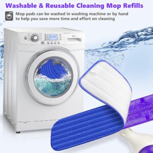 Reusable Mop Pads for Swiffer PowerMop - Microfiber Mop Pads Refills Mop Heads Replacement for Swiffer Mop Spray Mop Floor Mop, Washable Reusable Floor Mopping Refills, 18 Pack