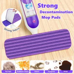 Reusable Mop Pads for Swiffer PowerMop - Microfiber Mop Pads Refills Mop Heads Replacement for Swiffer Mop Spray Mop Floor Mop, Washable Reusable Floor Mopping Refills, 18 Pack