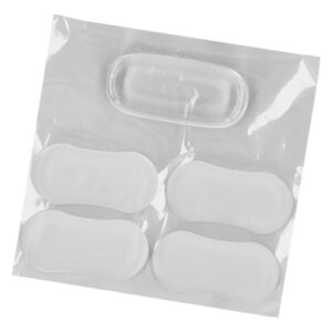 Natudeco 20pcs Toilet Seat Bumpers Toilet Lid Bumper Transparent Silicone Toilet Lid Bidet Accessories Bumper Toilet Lid Guard