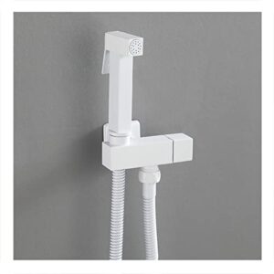 minjing bidet faucet, white handheld toilet spray, sprayer bathroom attachment, cloth diaper bidet toilet sprayer,b