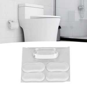 Natudeco 20pcs Toilet Seat Bumpers Toilet Lid Bumper Transparent Silicone Toilet Lid Bidet Accessories Bumper Toilet Lid Guard