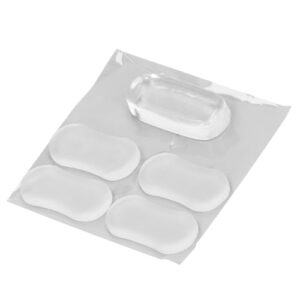 Natudeco 20pcs Toilet Seat Bumpers Toilet Lid Bumper Transparent Silicone Toilet Lid Bidet Accessories Bumper Toilet Lid Guard